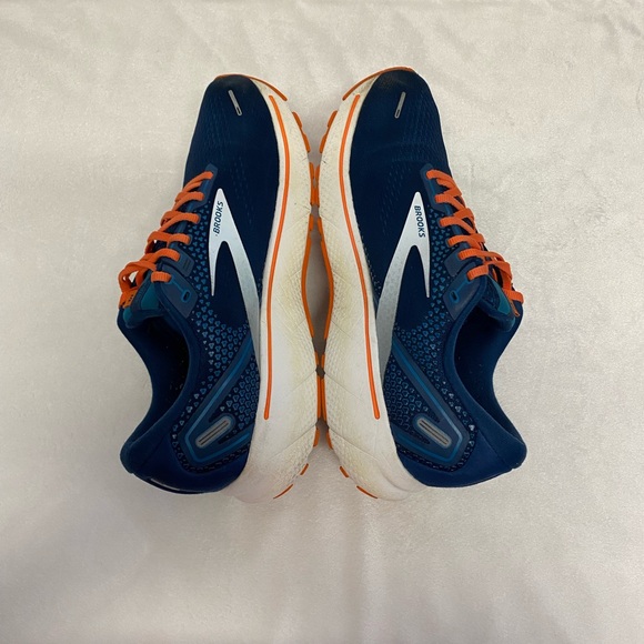 Brooks Ghost 14 Men’s Size 11 D Running Shoe Titan / Teal / Flame Sneaker - Picture 8 of 12